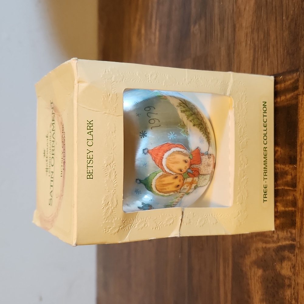 Vintage Betsey Clark 1979 Hallmark Satin Christmas Ornament